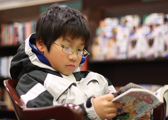 Ngay từ sau Chiến tranh thế giới thứ 2, Nhật Bản đã có những chính sách khuyến đọc cho trẻ em. Ảnh: T.L. 