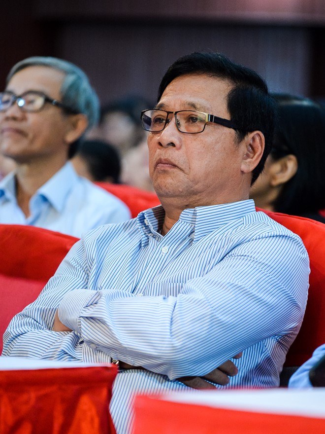 Ông Lê Hoàng, Phó chủ tịch Hội xuất bản Việt Nam. Ảnh: Bá Ngọc.